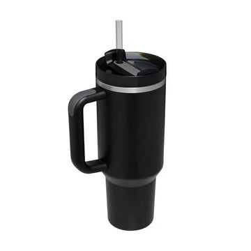 Hot/Cool Large Capacity Tumbler Stainless Steel Insulated Water Bottle With Straw - Leakproof, Vacuum-Sealed, 1200ml